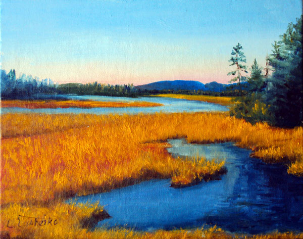 Oil Painting by Laura Tasheiko, Maine Artist