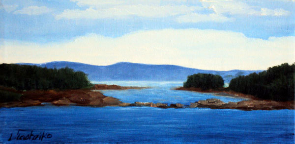 Oil Painting by L. Tasheiko, Maine Artist